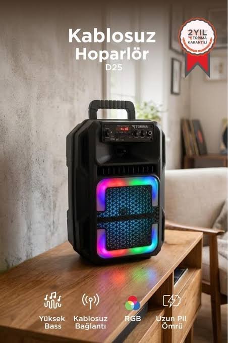 D25 Mikrofonlu Bluetooth Hoparlor