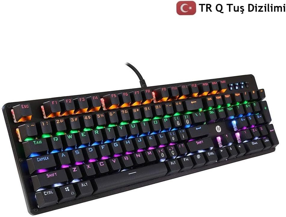 HP Gk100f Mekanik Gaming Klavye RGB Isikli